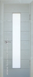 Шпонированная дверь Роналдо ПО шпон натуральный + эмаль серая